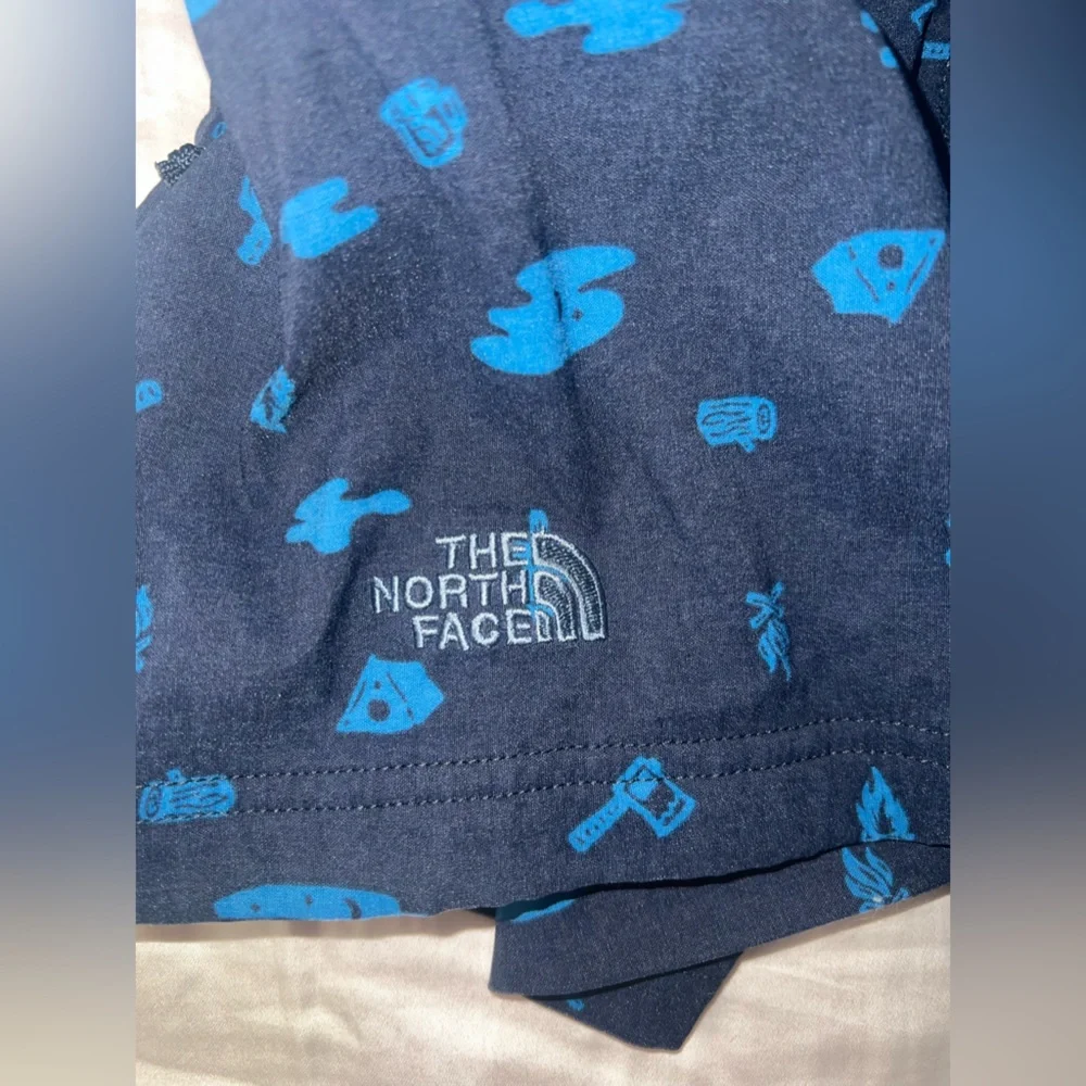 The North Face Class V Belted Shorts Blue Print Size S